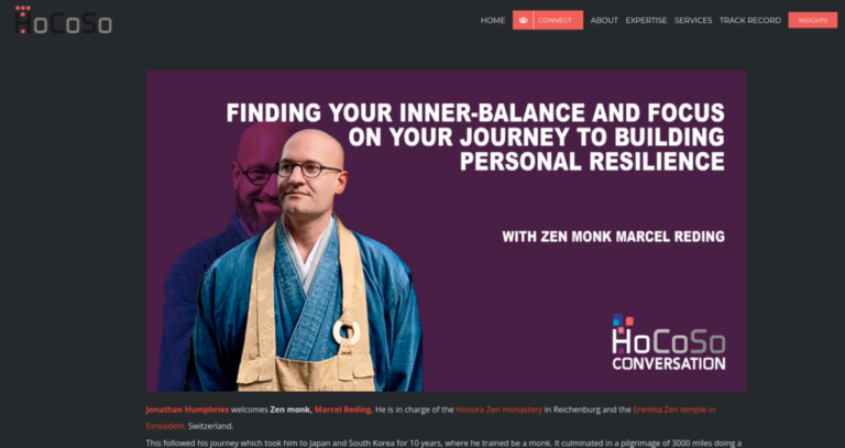 HoCoSo Resilience Series - Zen Master - Reding Marcel