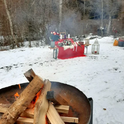 Feuerritual bei der Beerdigung - Trauerredner Zen Meister Vater Reding