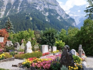Grindelwald - Beerdigung und Abschiedsfeier bei Eiger, Mönch &amp; Jungfrau