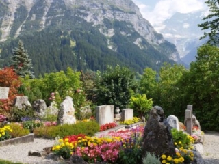 Grindelwald - Beerdigung und Abschiedsfeier bei Eiger, Mönch &amp; Jungfrau