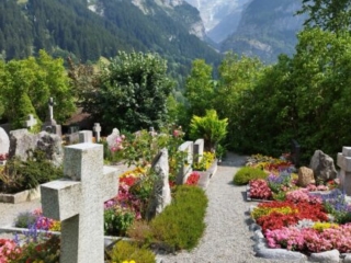 Grindelwald - Beerdigung und Abschiedsfeier bei Eiger, Mönch &amp; Jungfrau