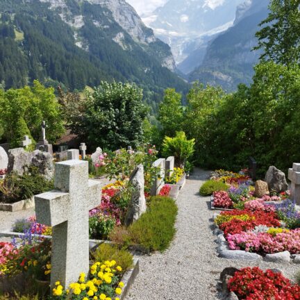 Grindelwald - Beerdigung und Abschiedsfeier bei Eiger, Mönch &amp; Jungfrau