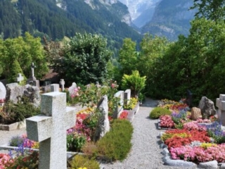 Grindelwald - Beerdigung und Abschiedsfeier bei Eiger, Mönch &amp; Jungfrau