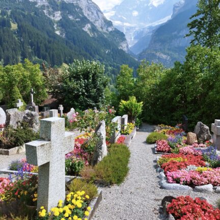 Grindelwald - Beerdigung und Abschiedsfeier bei Eiger, Mönch &amp; Jungfrau