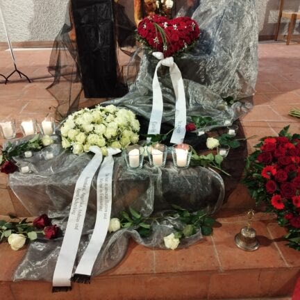 St Gallen Trauerfeier mit Abschiedsredner Vater Reding aus dem Honora Zen Kloster